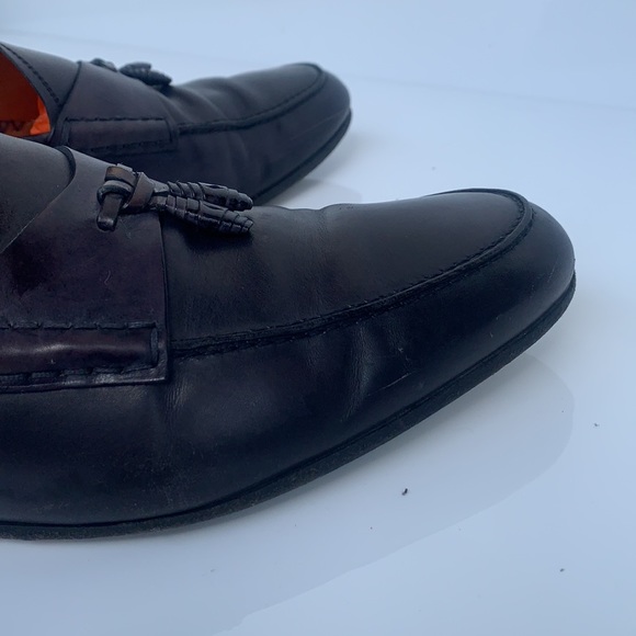 Black Leather Loafers/dress shoes by Gucci - Picture 10 of 16